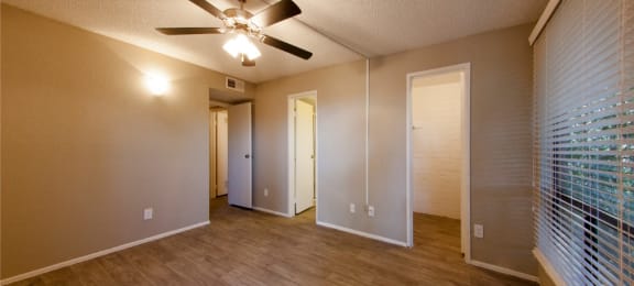 Bedroom at Mission Palms Apartments in Tucson, AZ