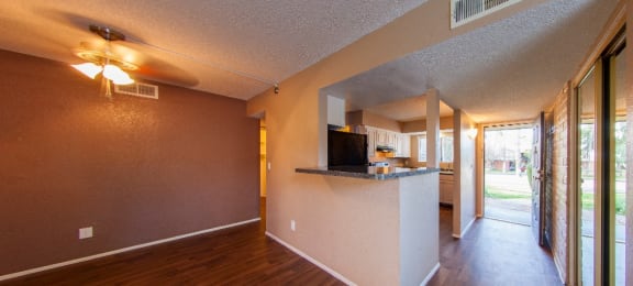 Dining Area & Breakfast Bar at Mission Palms Apartments in Tucson, AZ