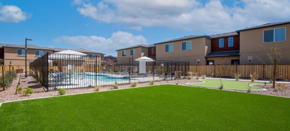 Grass Area at San Stefano Townhomes