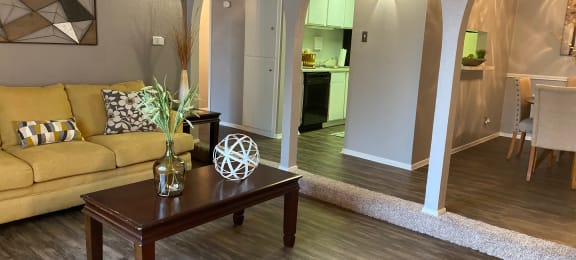 Livingroom at Wellington Estates Apartments in San Antonio TX 4-2020