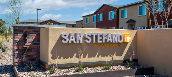 Monument Sign at San Stefano Townhomes