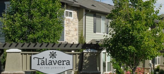 Welcoming Property Signage at Talavera at the Junction Apartments & Townhomes, Midvale, Utah