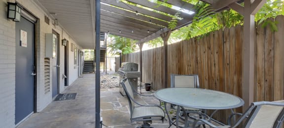 Outdoor Community Patio with Seating