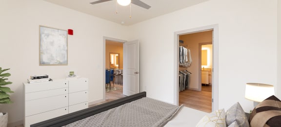 Master Bedroom at Circ Apartments, Richmond, Virginia 23220