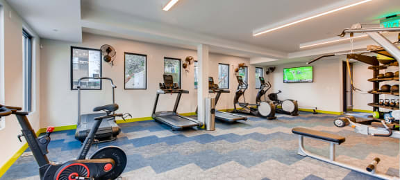 Fitness Room at The Rylan Apartments