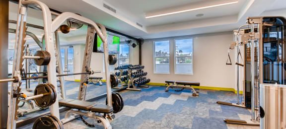 State of The Art Gym at The Rylan Apartments