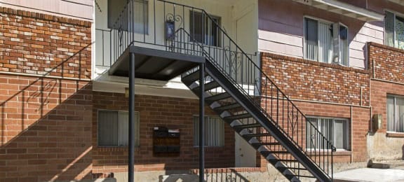 Exterior Stairs at Oak Manor & Angel Street Apartments