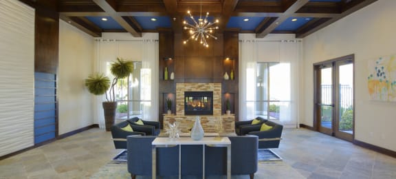 Resident lounge at Azure Apartment Homes