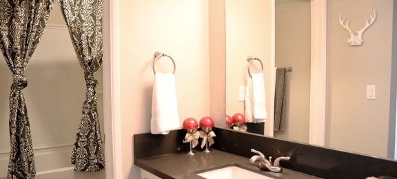 Spa Inspired Bathroom at Monte Vista Apartment Homes, La Verne, CA, 91750