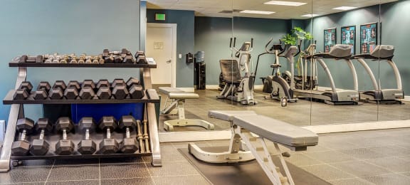 High-Tech Fitness Center at Axcess 15 Apartments, 1500 Northeast 15th Avenue, Oregon