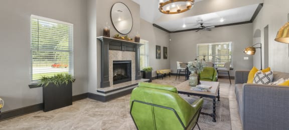 Willow Creek clubhouse with fireplace