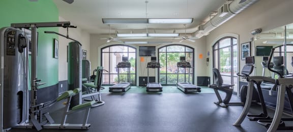Fitness Center  at The Villagio Apartments, Fayetteville