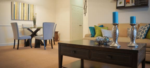 Living and Dining Room at Stone Gate Apartments, Spring Lake, North Carolina
