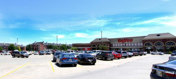 Hyvee located across the street from Lenox Village Apartments in Lincoln, Nebraska