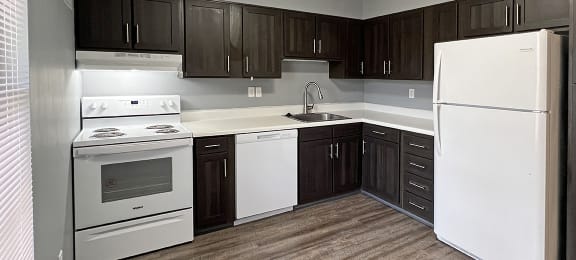 Woodland Apartments kitchen