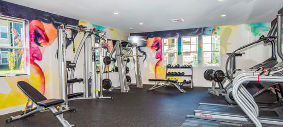 Fitness Center with workout equipment