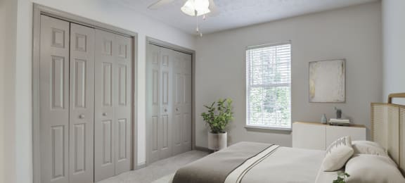 Place at Midway Douglasville GA apartments photo of  bedroom with closet space