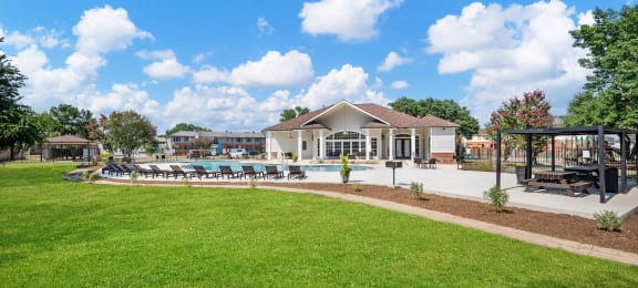 take a dip in the pool at villas at houston levee west apartments in cord