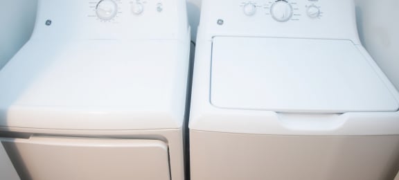 The Element at River Pointe apartments in Jacksonville Florida photo of full size washer and dryer