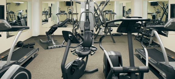 24-Hour Fitness Center in loft building