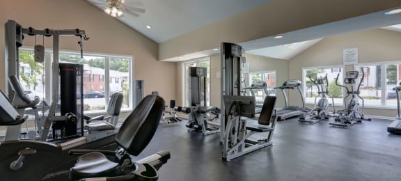 fitness center with weight training