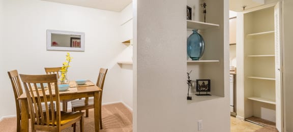 El Encanto with Dining area and nice decorative shelves