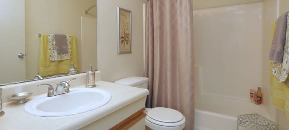 Springhill bathroom with Full bath and shower tub combo
