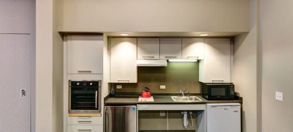 Community Room Kitchen at Georgetowne Homes Apartments, Massachusetts