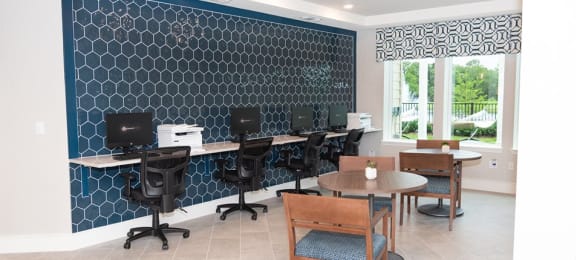 Business Center With Computers at Ventura at Turtle Creek, Rockledge