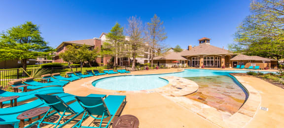 resort-style pool with spacious sundeck and available Wi-Fi