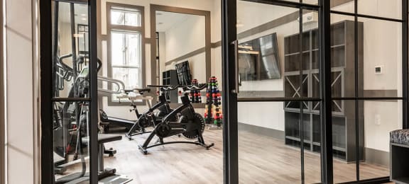 Fitness Center With Modern Equipment at Retreat at Ironhorse, Tennessee, 37069