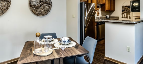 Open concept floor plans at The Falgrove, Omaha