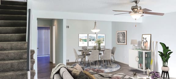 Basement Living Room at The Ridge Overland Park, Overland Park, KS, 66212