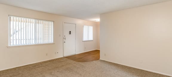 2x1 East 2nd Living Room at Raintree Apartments, Topeka, Kansas