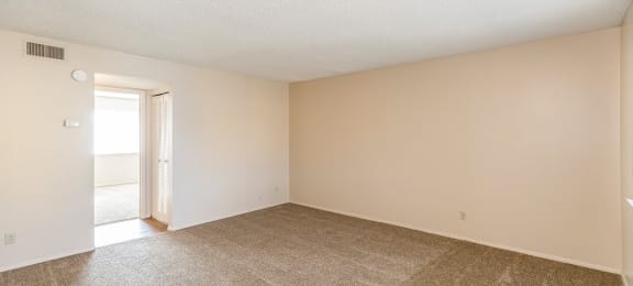2x1 East Living Room at Raintree Apartments, Topeka, KS