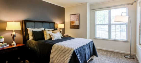 Model Bedroom - One Bedroom Apartment at Coach House Apartments, Kansas City, 64131