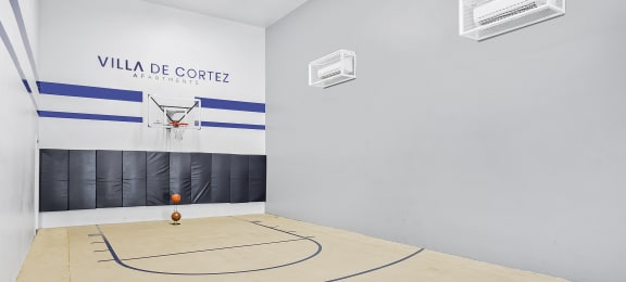 the renovated basketball court at villa de coffee