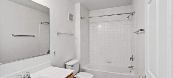 Bathroom at England Run Apartments in Fredericksburg VA