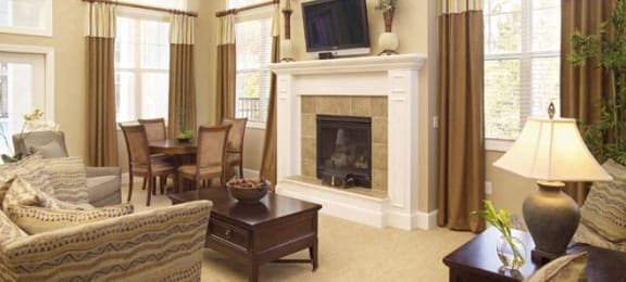 Clubhouse interior at Magnolia Point Apartments in Durham, NC