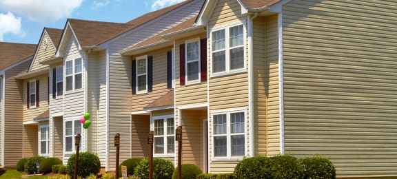 Exterior view of at Broadwater Townhomes in Chester, VA