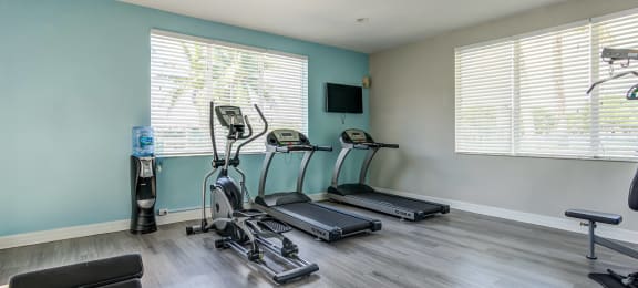 Fitness Center cardio at Cedar Grove Apartments in Miami Gardens FL
