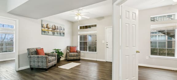 Spacious Living Room at Almeda Park Apartments in Houston TX