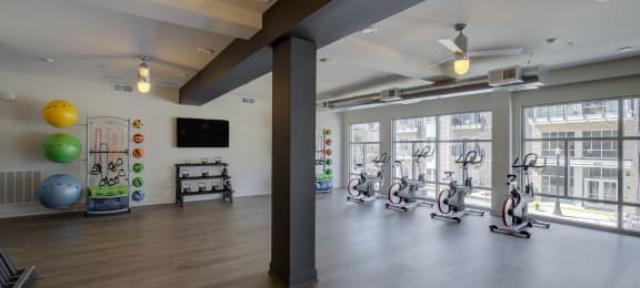 Bright and Open Fitness Center