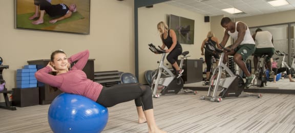 Fitness Studio at the Heights Apartments near Eastwood Towne Center