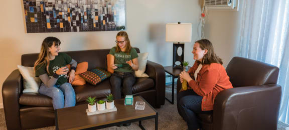 Spacious Living room in East Lansing Apartments near Michigan State University | Beechwood