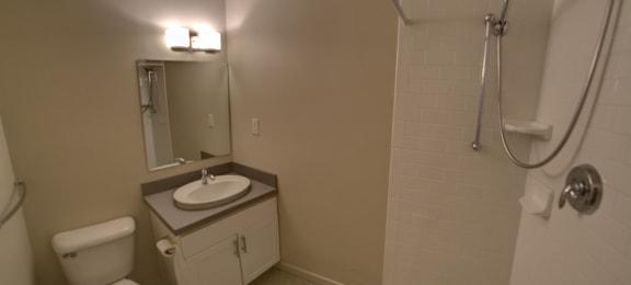 Spacious Bathroom in East Lansing Apartments near Michigan State University | West Village