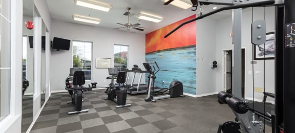 Fitness Center at 55+ FountainGlen Seacliff, Huntington Beach, California