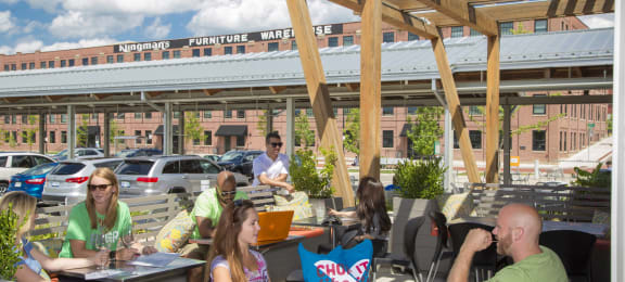 Outdoor Seating at Grand Rapids Market