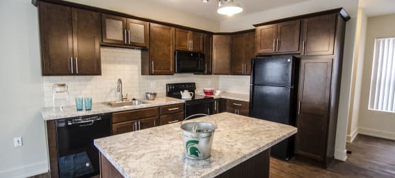 Spacious Kitchen in East Lansing Apartments near Michigan State University | Beech Townhomes