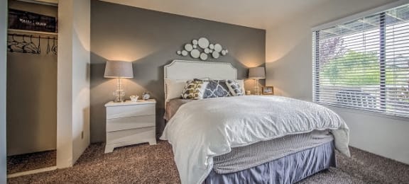 Bedroom at Silver Bay Apartments, Boise, 83703